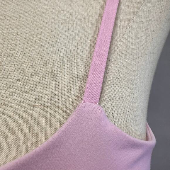 Abercrombie & Fitch pink cutout one shoulder seamless tank bodysuit size medium - Picture 7 of 14